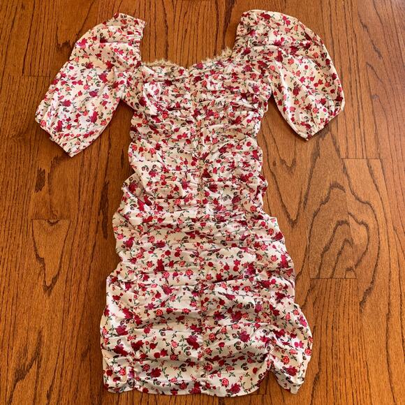 For Love & Lemons Melrose Dress MSRP $160 | Red White | XS - Picture 9 of 13